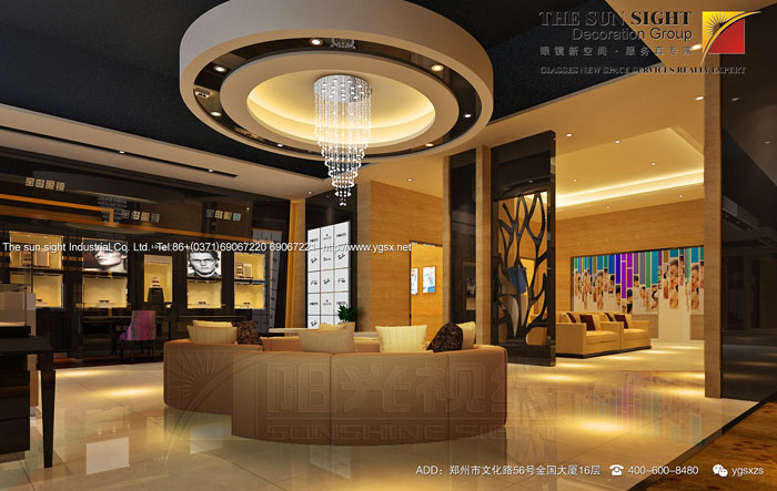 廣東江門眼鏡店休息區(qū)設(shè)計(jì)效果圖
