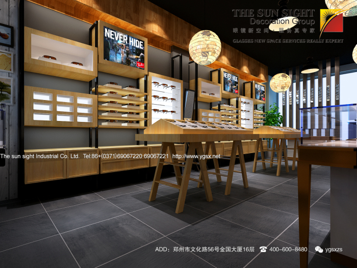 西安眼鏡店設計效果圖