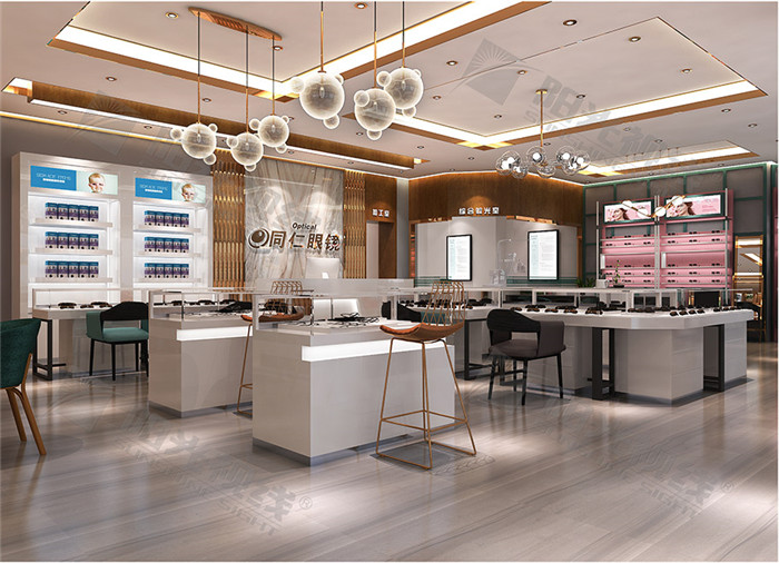 湖北同仁眼鏡店裝修設(shè)計(jì)案例-陽(yáng)光視線