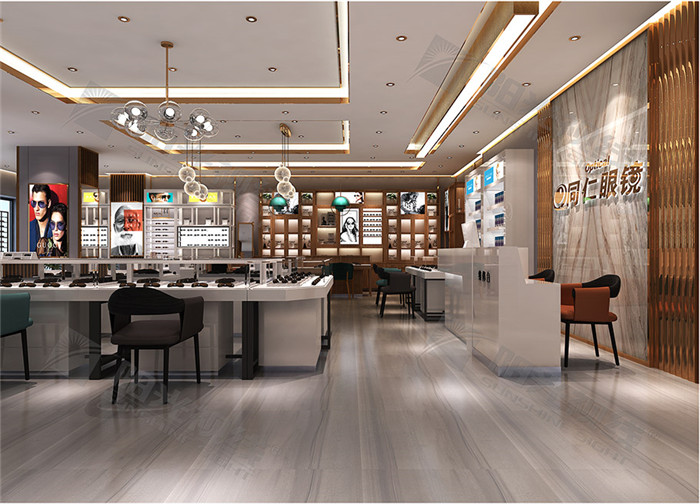 湖北同仁眼鏡店裝修設(shè)計(jì)案例-陽(yáng)光視線
