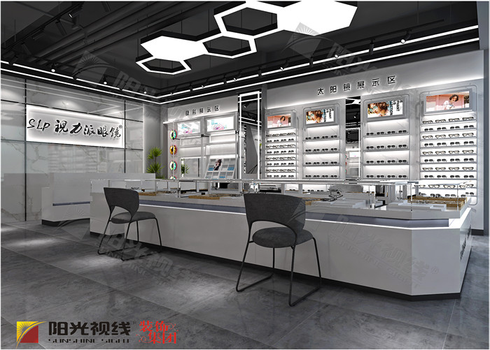 贵阳眼镜店装修案例：视力z֕场眼镜店